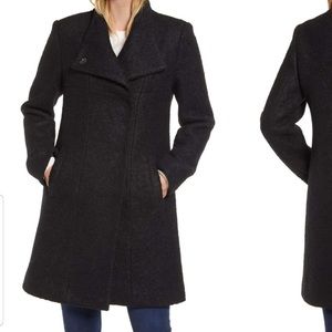 KENNETH COLE NEW YORK , Wool Blend Boucle Coat